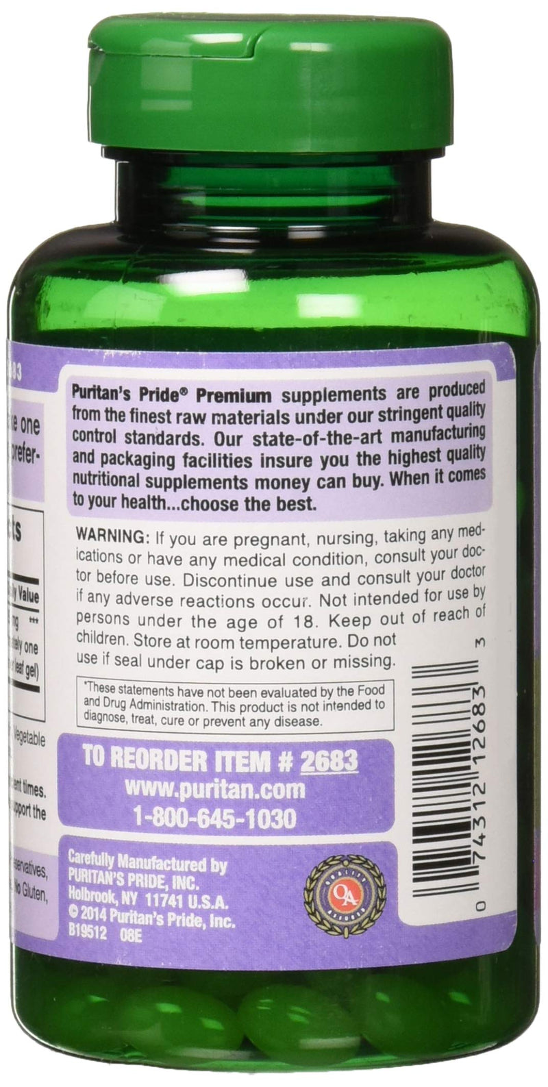 Puritans Pride Aloe Vera Extract 25mg (5000mg equivalent) Softgels, 200 Count (Packaging may vary) - NewNest Australia