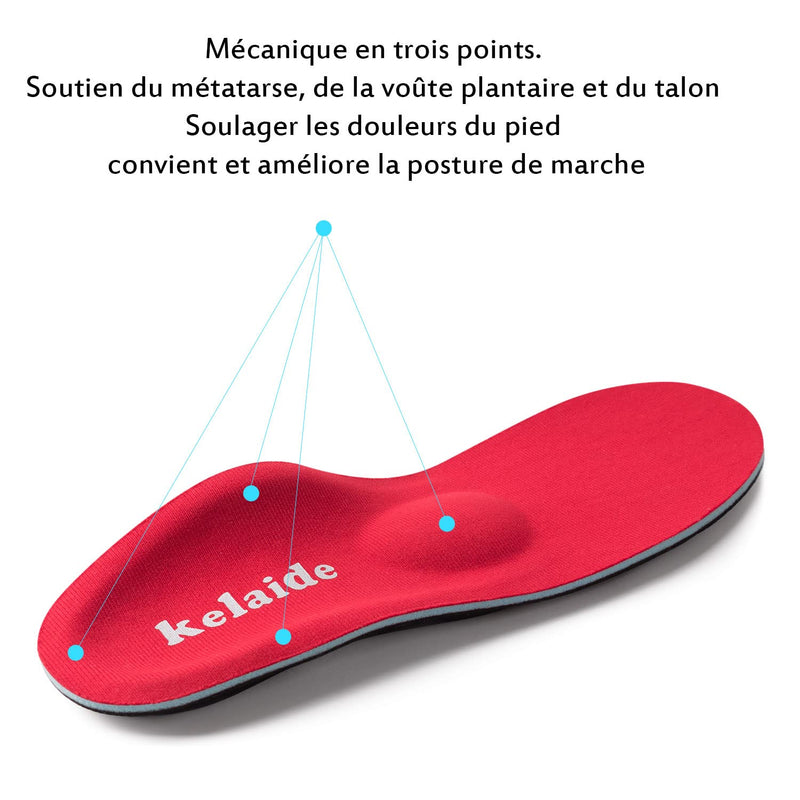 Kelaide Heel Spur Insoles For Men And Women, Orthopedic Insoles For Heel Spurs, Plantar Fasciitis, Flat Foot, Arch Support, Comfort Metatarsal Support, Shoe Insoles, Red, Unisex, Red - NewNest Australia