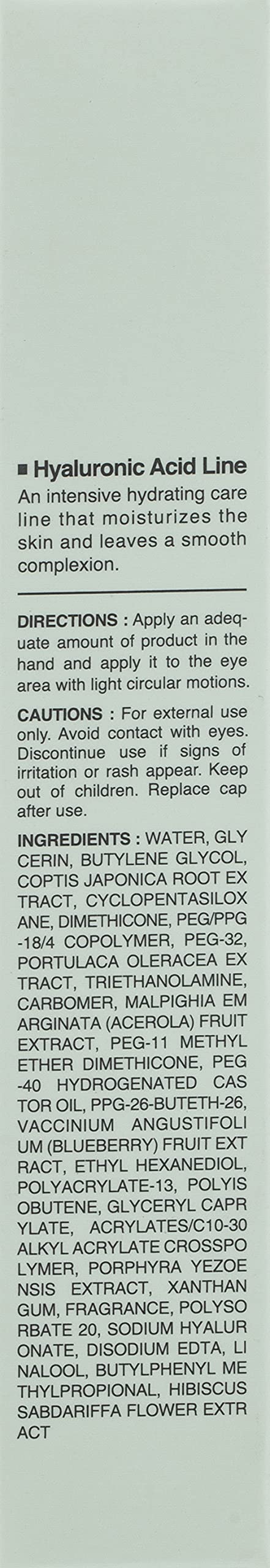 It'S SKIN Hyaluronic Acid Moisture Eye Cream 25ml (0.84 fl.oz.) - Containing Acerola Extract Moisturizing Eye Cream, Anti-Wrinkle, Dark Circles Treatment Eye Gel - NewNest Australia