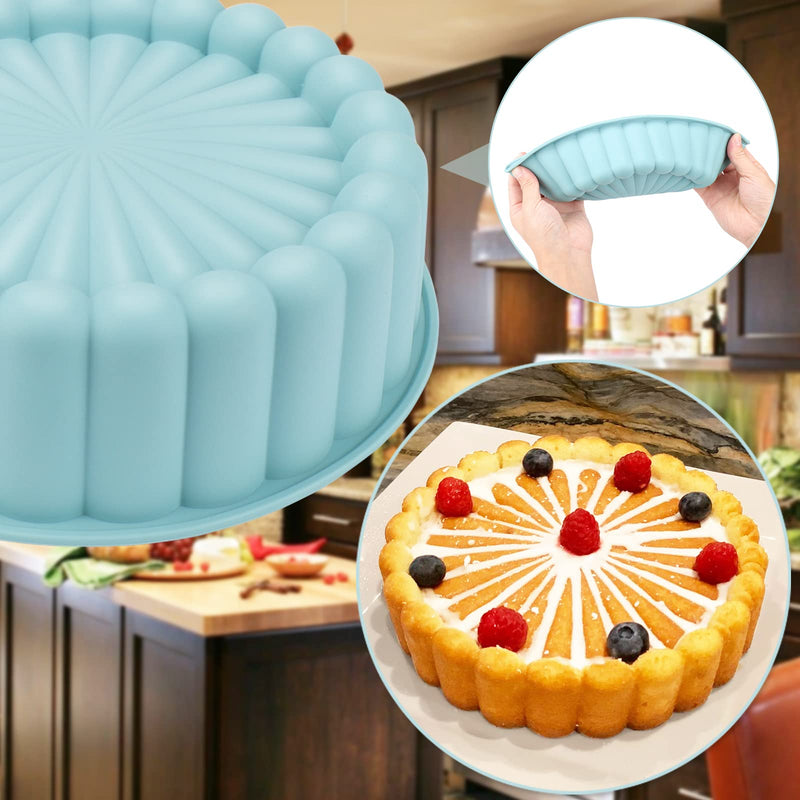 Palksky Charlotte Cake Pan Silicone, Nonstick, 8 inch Round Cake Molds for Baking - NewNest Australia