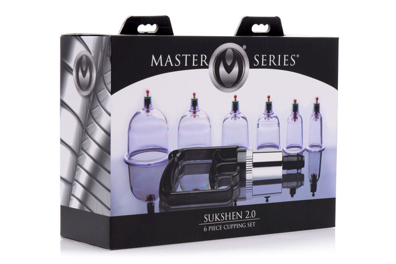 Master Series Sukshen 6 Piece Cupping Set with ACU-Points - NewNest Australia