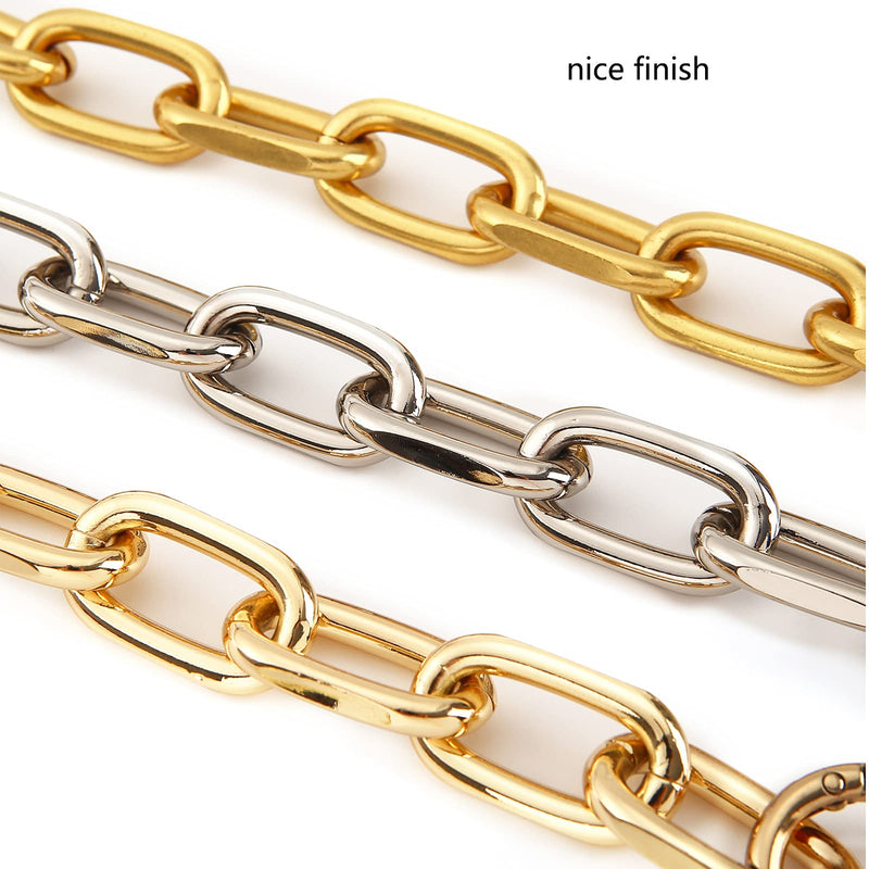 Fashion Large Metal Cross-Body Purse Strap Extender,Handbag Shoulder Strap Extender,Bag Chain Accessory Charms (Antique Gold) Antique Gold - NewNest Australia