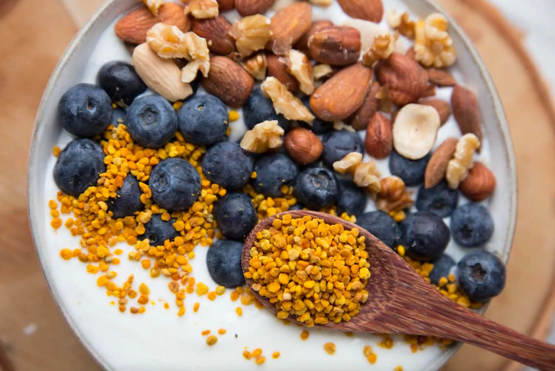Pollen (EU) 500 g - 100% natural. Waste-free bee pollen. pollen. Bee pollen is a source of proteins, amino acids, lipids, vitamins and minerals. - NewNest Australia