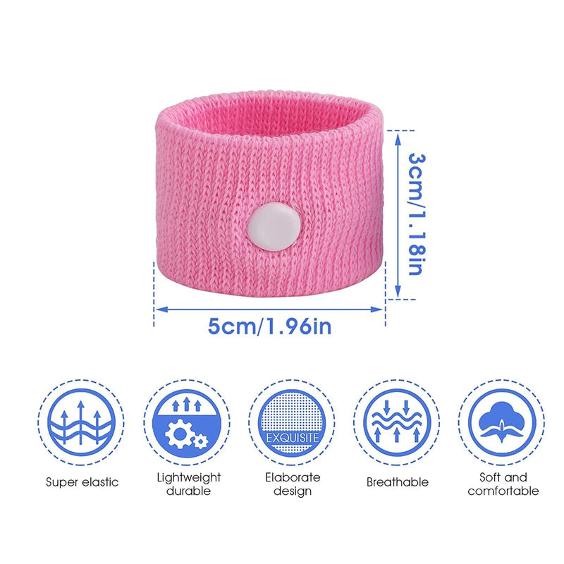 2 Pairs Motion Sickness Wristbands,Sea Sickness Wristbands Travel Sickness Bands Motion Sickness Relief Bands Anti Nausea Wristbands Natural Nausea Relief for Sea Car Airplanes(Pink and Blue) - NewNest Australia