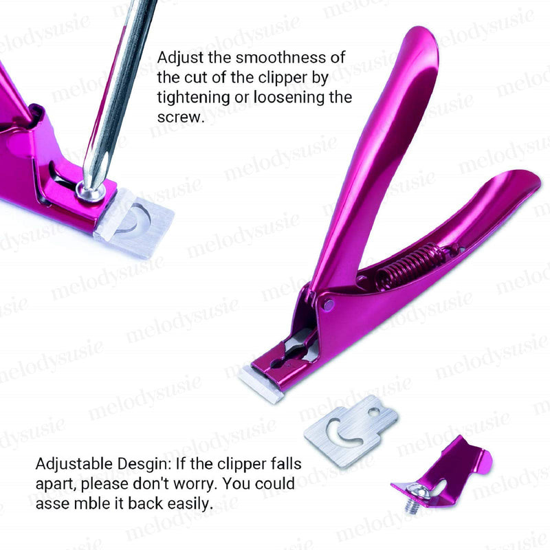 MELODYSUSIE Nail Clippers Tip Cutters for Acrylic False Fake Gel Artificial Nails Rustproof Sharp Professional Manicure Pedicure Trimmer Nail Care Tools, Plum S (Pack of 1) A-plum - NewNest Australia