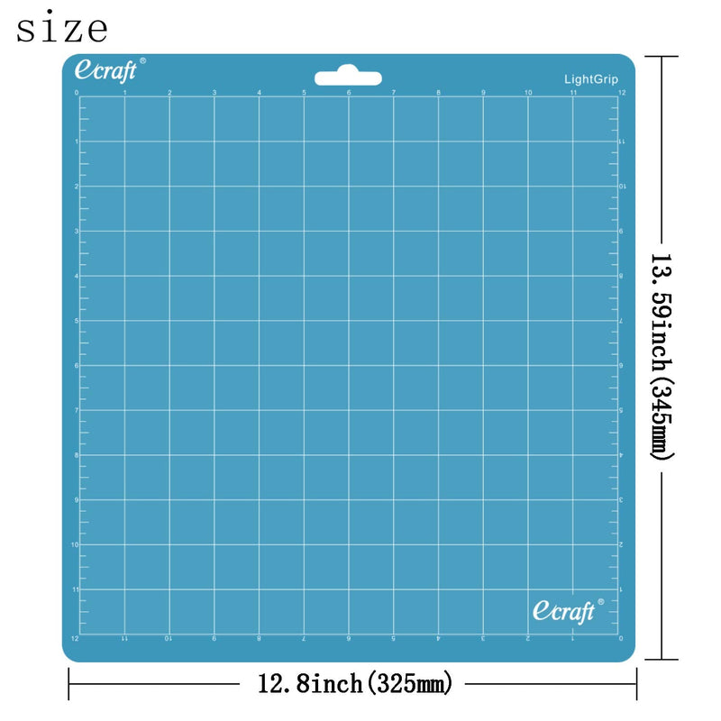 Ecraft LightGrip Cutting Mat for Silhouette Cameo 3/2/1: 12X12inch Adhesive&Sticky Flexible Square Gridded Blue Quilting Cut Mats Replacement Accessories for Silhouette Cameo. Blue for Cameo 12X12 (3 pack) - NewNest Australia