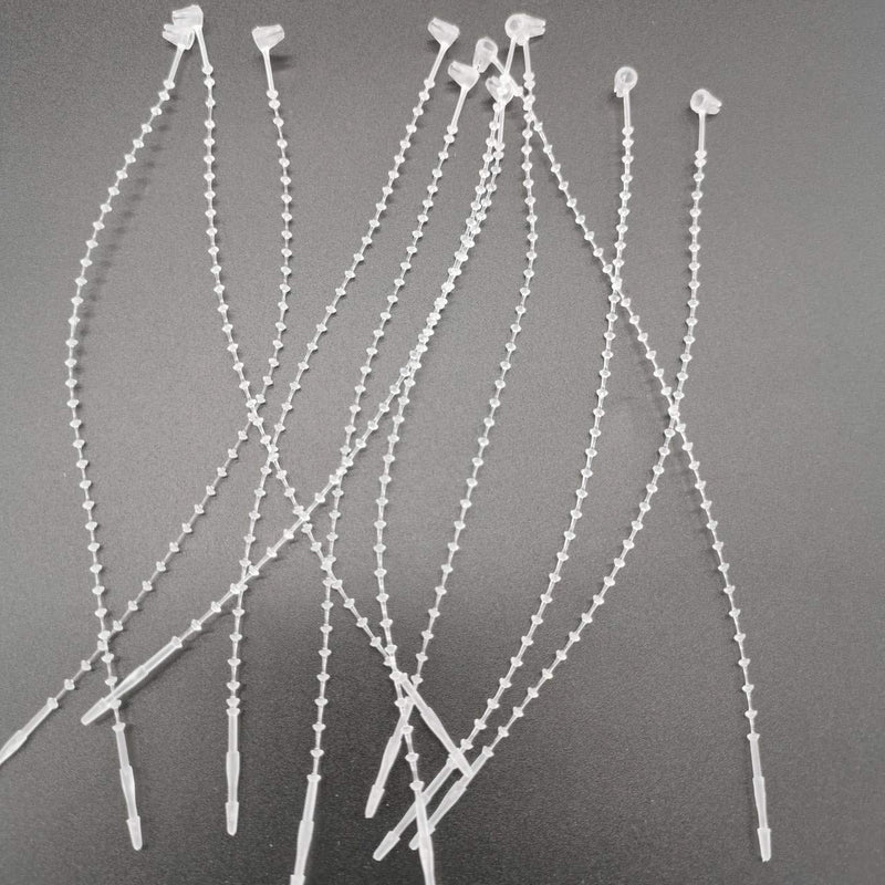 Lucas shops 5" Pin Adjustable Security Beaded Loop Tie Plastic Paper Prices Tag Fasteners(1000pcs) - NewNest Australia