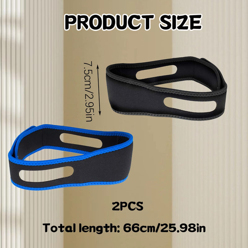 Anti Snoring Devices, 2PCS Anti Snore Chin Strap Comfortable Snoring Aids for Men Women Natural Solution Snore Stopper Most Effective Anti Devices Sleep Aid Reducing Aids for Snoner Man Women - NewNest Australia