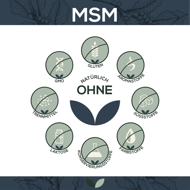 MSM 500 mg per capsule | 240 capsules | High dosage | Organic Sulfur | With branded raw material OptiMSM® with particularly good bioavailability | Vegan | 100% ecological paper packaging - NewNest Australia