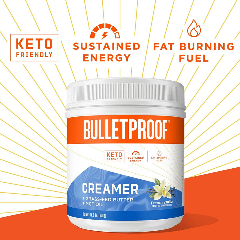 Bulletproof French Vanilla Creamer, 14.8 Ounces, Keto Coffee Creamer with MCT Oil and Grass-Fed Butter - NewNest Australia