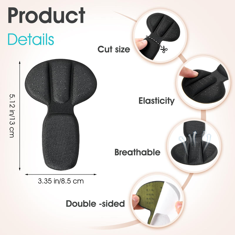 Sponge Heel Pads Pack of 4 Self-Adhesive Mesh Heel Pads Heel Spur Insoles for Boots Loose Shoes Too Large Reusable Heel Protector Shoe Insoles Improves the Fit of the Shoe - NewNest Australia