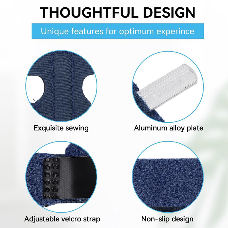 Agatige Big Toe Bandage, Fabric Hammer Toe Bandage Toe Separator Bunion Splint with Support Straps for Men Women Broken Toe Hallux Valgus Correction (Blue) Blue - NewNest Australia