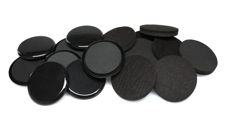 Slipstick Premium Furniture Sliders for All Floor Surfaces (16 Piece Moving Kit) Reusable 3.5” Round Furniture Movers for Sliding Furniture on Hardwood & Carpet, Black, CB13-1-16 - NewNest Australia