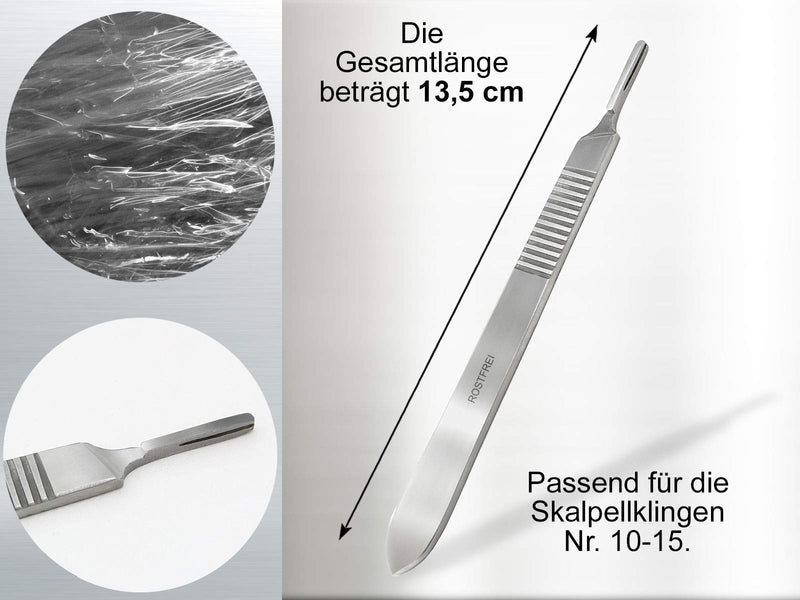 Scalpel Handle Scalpel No. 3 for Scalpel Blades Stainless Steel - NewNest Australia