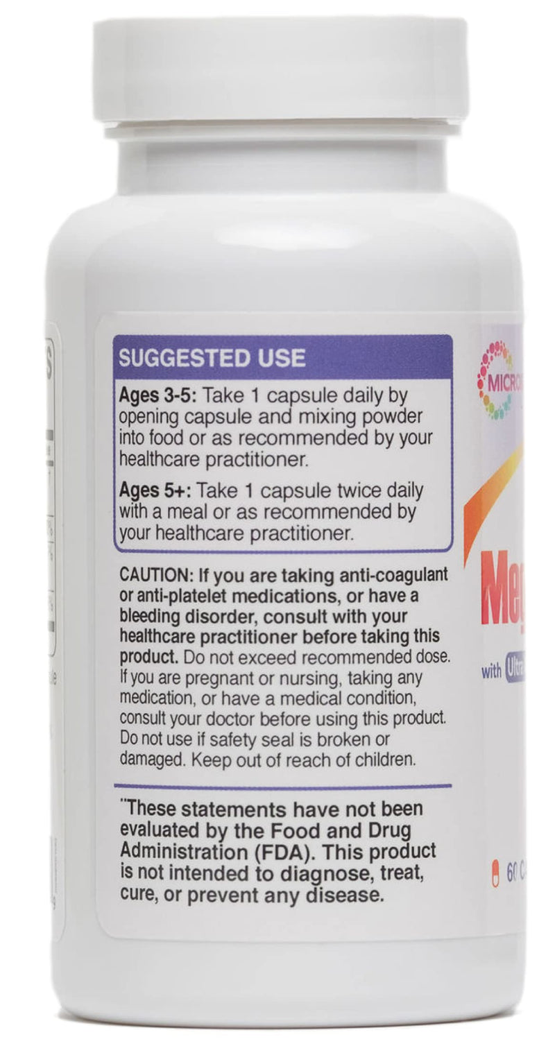 Microbiome Labs MegaQuinone Complete Vitamin K Supplement - High-Dose, 100% Soy-Free Vitamin K1 & K2 MK-7 - Natural VIT K2 with Magnesium & Zinc to Improve Absorption (60 Capsules) - NewNest Australia