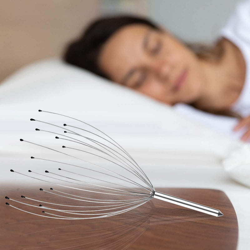 2 Pack Scalp Massagers, 20 Fingers Hand-held Massage Tingle, Asqraqo Massagers for Deep Relaxation, Stress Relief and Hair Stimulation - NewNest Australia