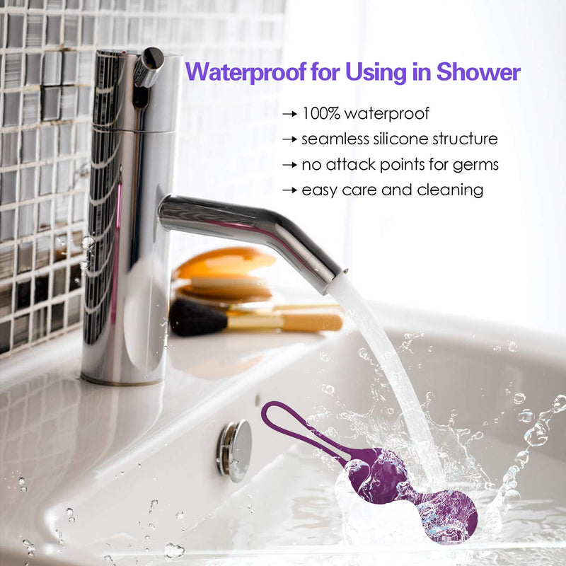 Pelvic Floor Balls Training Balls Pelvic Floor Trainer For Women Training Set - Medical Silicone Exercise Balls For Bladder Control And Pelvic Floor Exercises, Purple - NewNest Australia