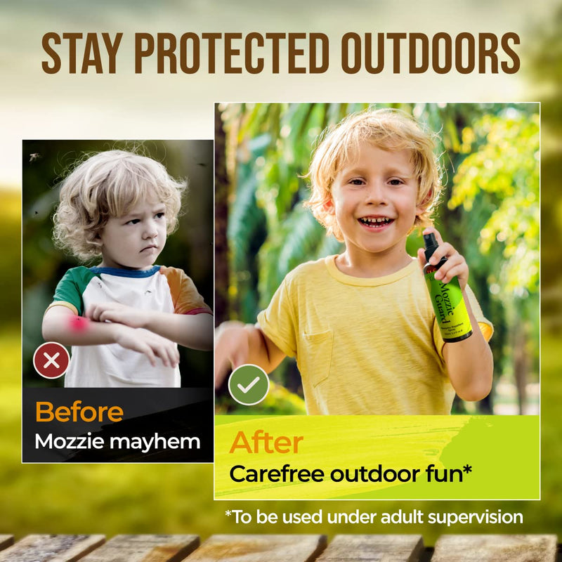 Gya Labs Mozzie Guard Spray - Enjoy Protection Outdoors & at Home with Natural Essential Oils - DEET-Free Plant Based Natural Spray - Safe & Gentle On Skin - 100ml (2 Packs) 100 ml (Pack of 2) - NewNest Australia