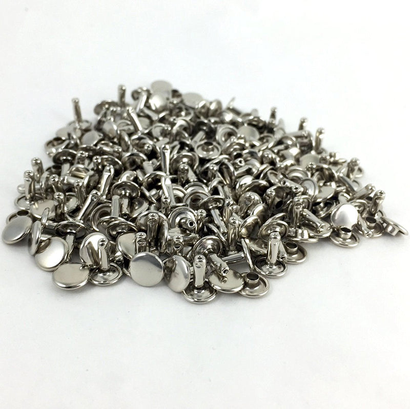 Springfield Leather Company's Nickel Plate Medium Double Cap Rivets 100pk - NewNest Australia
