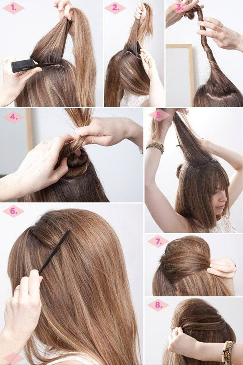SiChun 2PCS Charming BUMP IT UP Volume Inserts Do Beehive hair styler Insert Tool Hair Comb Black/Brown colors for choose Hot (Beige) Beige,Brown,Black - NewNest Australia