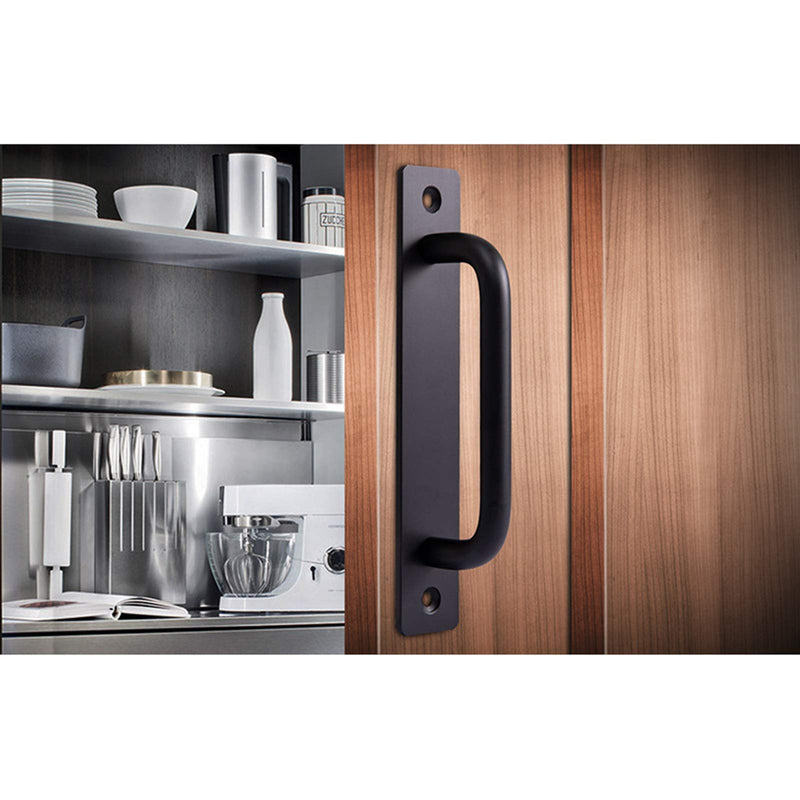 Bestory 2 Pcs Closet Door Handles,Aluminium Alloy 5.8 inch Gate Handle,Modern Simple Door Pull Handle for Kitchen Cabinet Drawer Dresser Wardrobe 148mm/5.8in Black - NewNest Australia