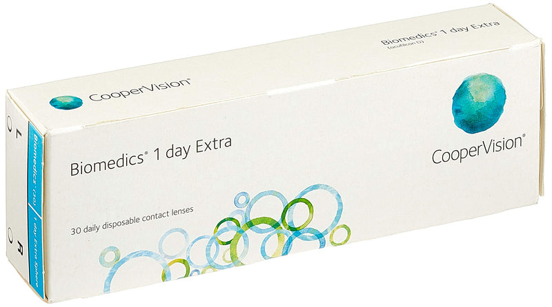 Biomedics 1 day Extra sphere, daily soft lenses, 30 pieces / BC 8.60 mm / DIA 14.20 mm / -2.75 diopters 8.6 millimeters 14.2 millimeters - NewNest Australia