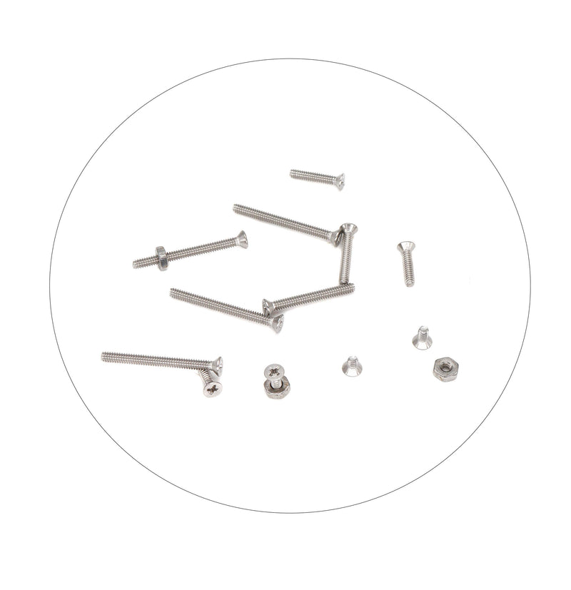 binifiMux 240pcs #4-40 Flat Phillips Countersunk Head Machine Screws Hex Nuts Assortment Kit 304 Stainless Steel, 1/4" 3/16" 5/16" 3/8" 1/2" 5/8" 3/4" 1-1/4" - NewNest Australia