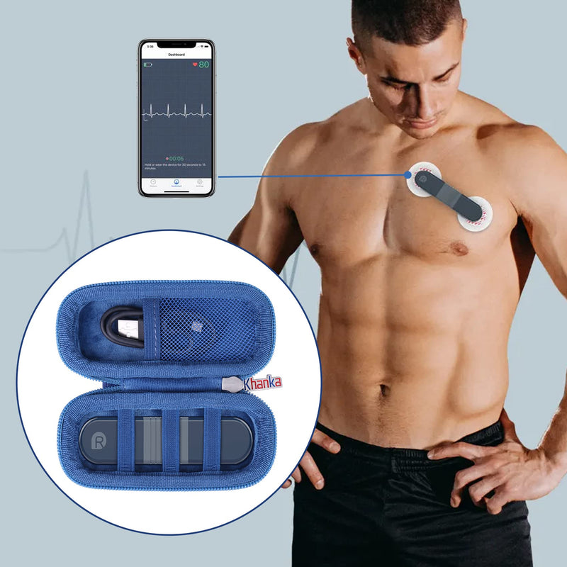 Khanka Hard Carrying Case Replacement for Wellue AI ER1 / DUOEK S / DUOEK Heart Health Monitor, 24 Hours Holter, Case Only - NewNest Australia