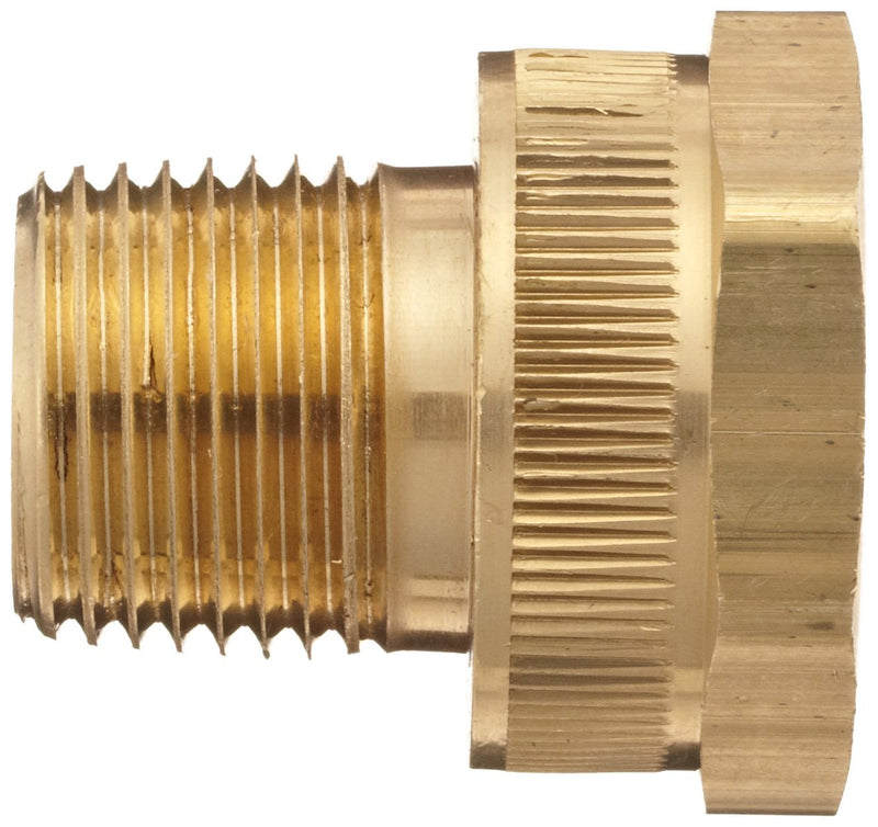 Dixon Valve & Coupling BMA974 Brass Fitting, Adapter, 3/4" GHT Female x 1/2" NPTF Male - NewNest Australia