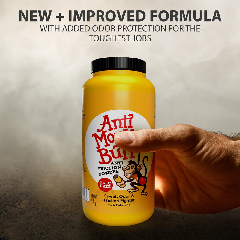 Anti Monkey Butt | Body Powder with Calamine | Sweat, Odor and Friction Fighter | 6 Ounces | Pack of 1 - NewNest Australia