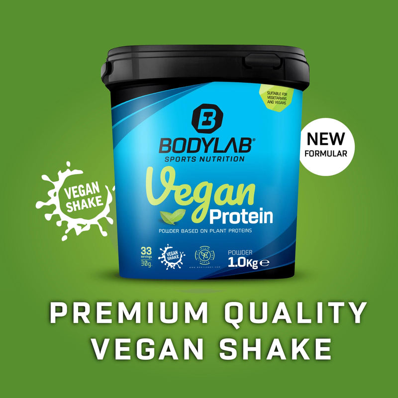 Bodylab24 Vegan Protein Banana Bread, 1000 G, 100% Vegan Protein Powder From Farm Beans, Pea And Pumpkin Seed Protein, With 80 G Protein Each 100 G Powder, Ideal For Muscle Building And Maintenance - NewNest Australia