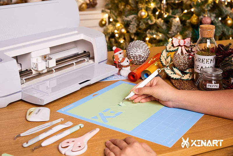 Xinart LightGrip Cutting Mat for Cricut Maker 3/Maker/Explore 3/Air 2/Air/One(12x12 Inch, 3 Mats) Light Adhesive Sticky Blue Quilting Cricket Cutting Mats Replacement Accessories for Cricut A-Lightgrip 12"x12", 3 Pack - NewNest Australia