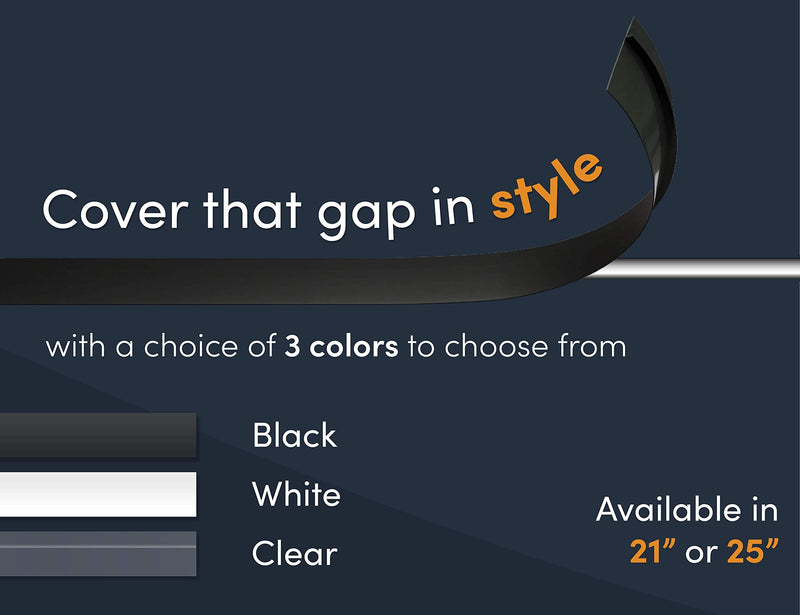 Linda's Essentials Silicone Stove Gap Covers (2 Pack), Heat Resistant Oven Gap Filler Seals Gaps Between Stovetop and Counter, Easy to Clean (21 Inches, Black) 21 Inches - NewNest Australia