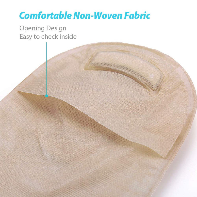 LotFancy Ostomy Supplies, 20PCS Colostomy Bag - 15 PCS Two Piece Drainable Pouches and 5PCS Stoma Skin Barrier Included for Ileostomy Stoma Care, Cut-to-Fit, Pack of 20/Box Clamp Closure - NewNest Australia