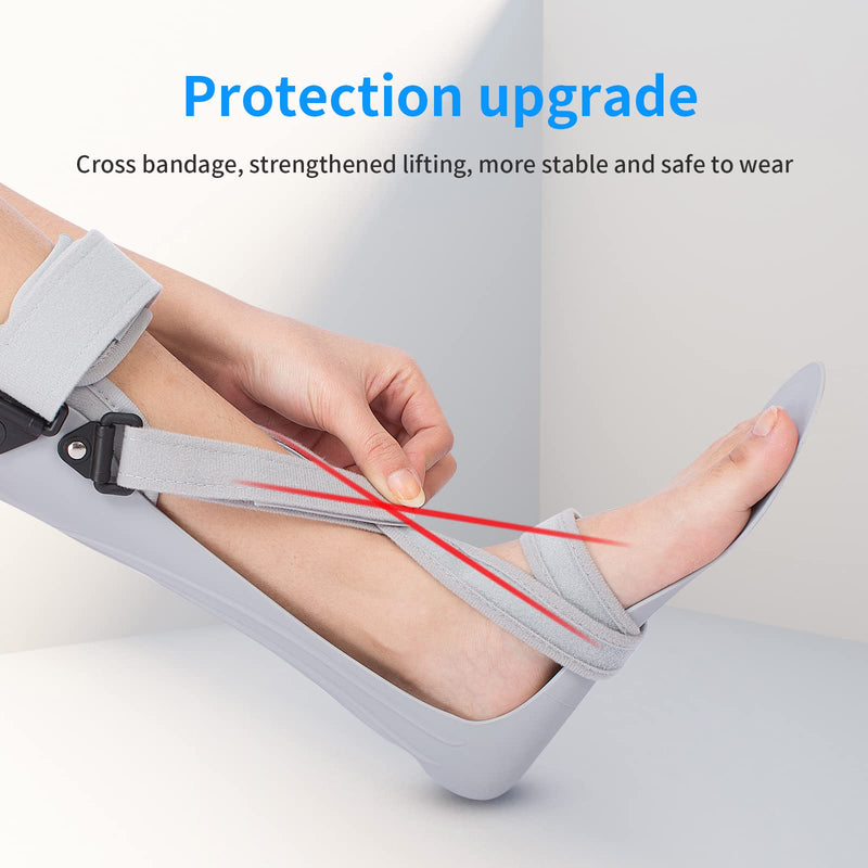 drop foot brace AFO Ankle Foot Orthosis Support Splint for stroke patients hemiplegia foot drop achilles tendon injury for men and women left and right (L-Right) L-Right - NewNest Australia