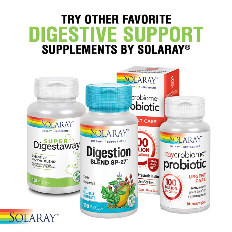 Solaray Pancreatin 1300 | Pancreatic Digestive Enzymes Plus Papaya for Healthy Digestion Support | 90 VegCaps, 90 Serv. - NewNest Australia