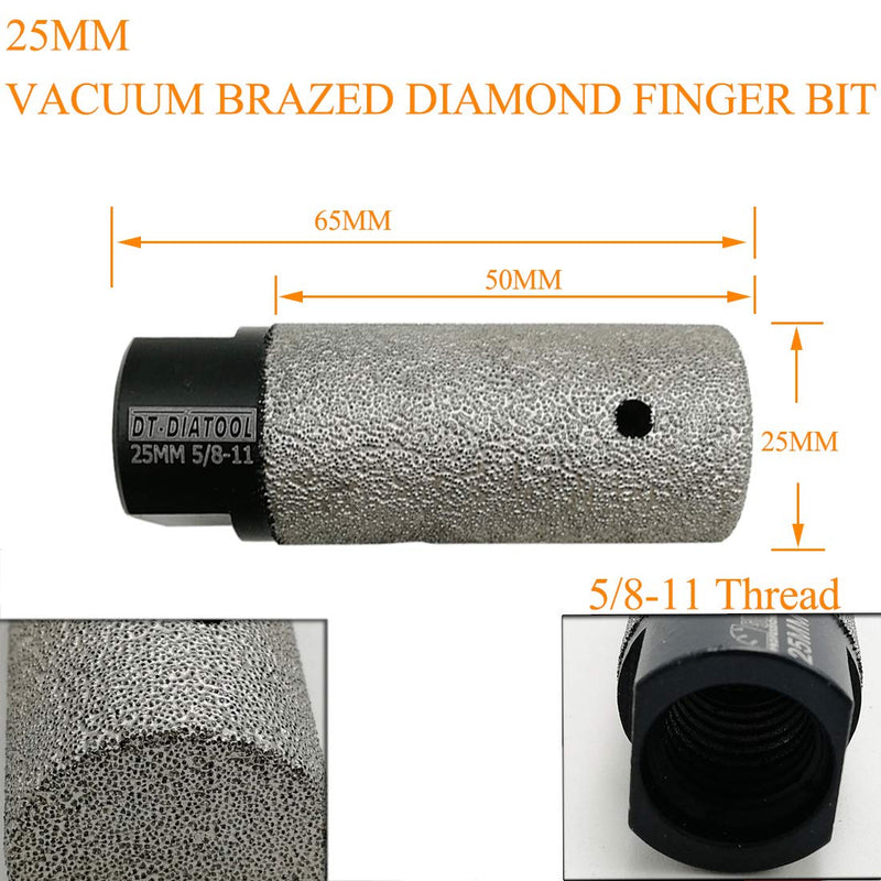 DT-DIATOOL Diamond Finger/Milling bits for Tile Porcelain Hard Ceramic Diameter 25mm 1 - NewNest Australia