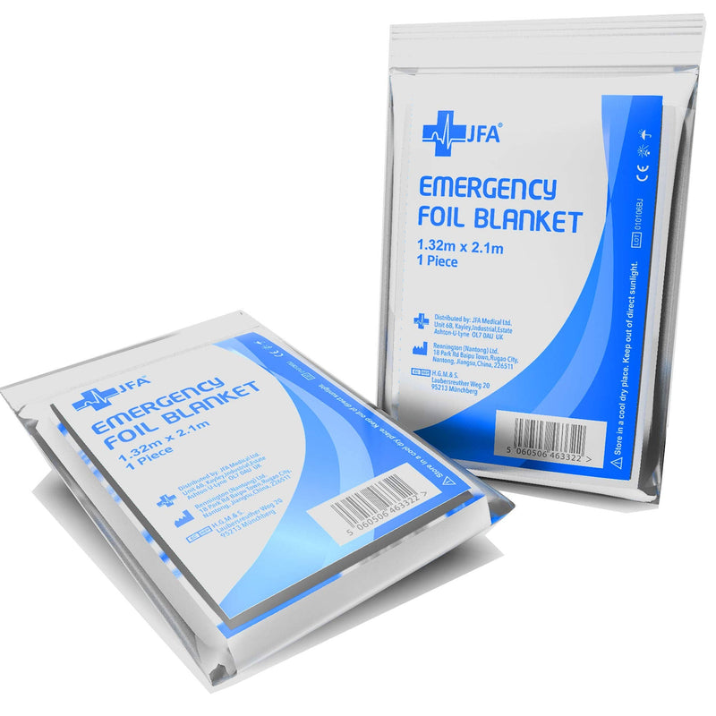 Rescue blanket rescue blankets set of 5 (= 5 pieces) silver 210 x 132cm rescue foil for first aid emergency rescue services - NewNest Australia