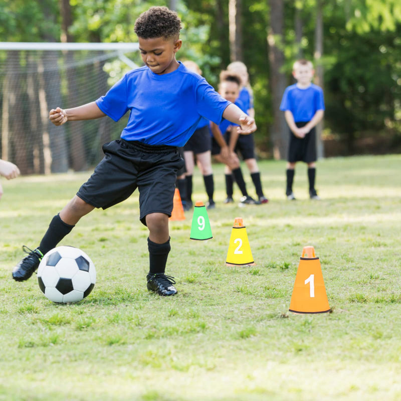 Toyvian 10Pcs Number Soccer Cone Collars Training Cones Cover Agility Training Sports Cone Cover for Sports Soccer Training Disc Sleeve - NewNest Australia