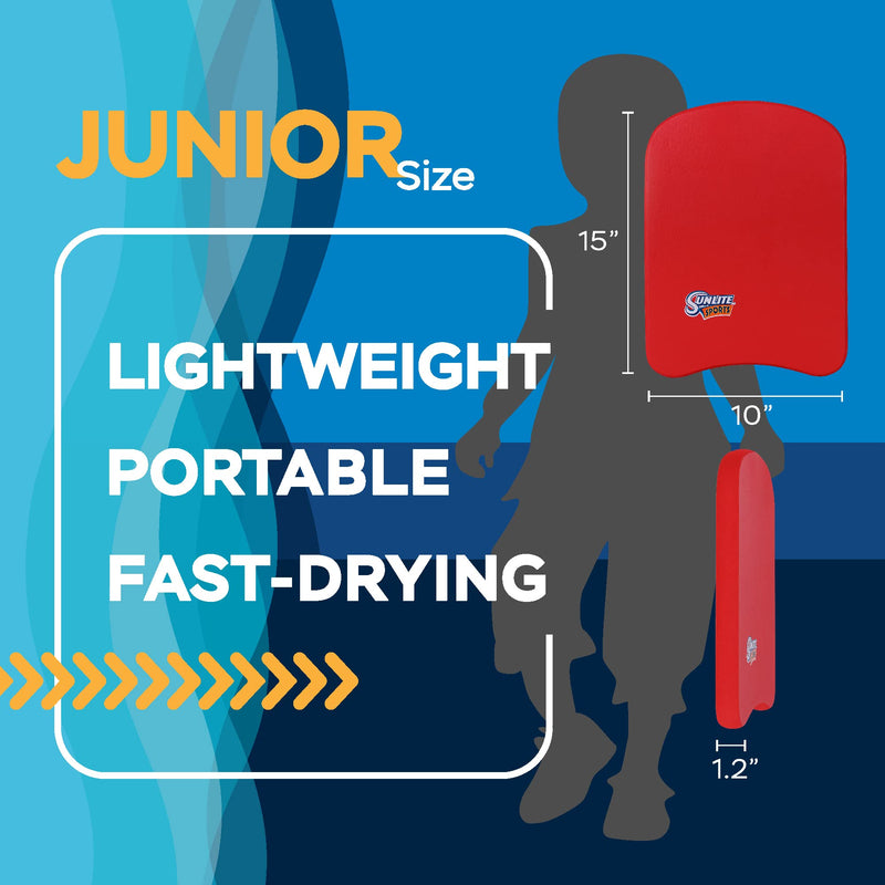 Sunlite Sports Swimming Kickboard, Training Aid Float for Swimming and Pool Exercise Junior Red - NewNest Australia