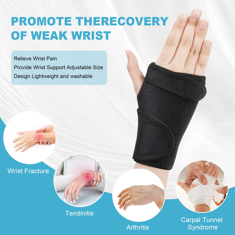 ACWOO Wrist Support Splint Brace, Adjustable Wrist Strap Carpal Tunnel Compression Splint Relieves Wrist Pain, Sprains, Tendonitis and Joint Pain, Breathable Wrist Brace Provides Wrist Support (Right) Right - NewNest Australia
