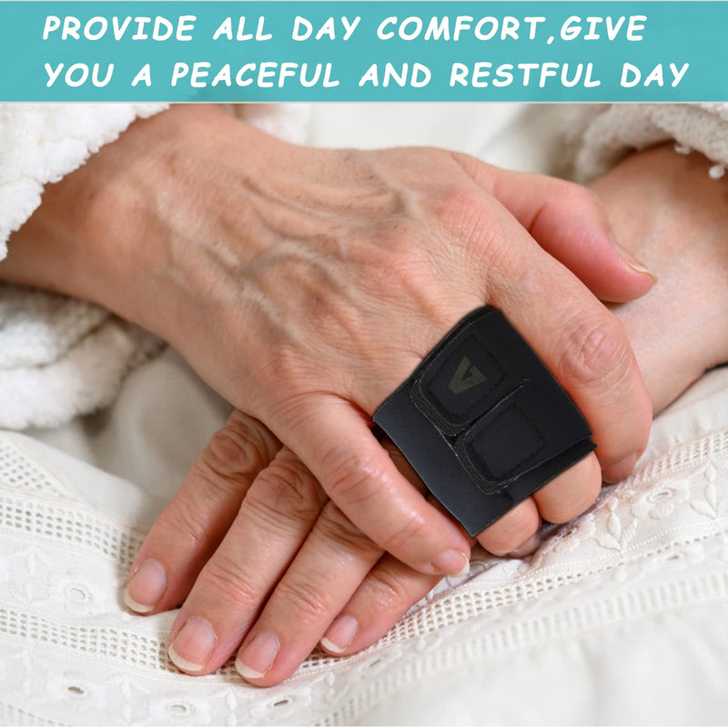 VerteLife Neoprene Finger Splint Thumb Brace Protector Finger Support Comfortable Breathable Finger Tape Finger Guard Relieve Finger Joint Pain Style-1 M - NewNest Australia