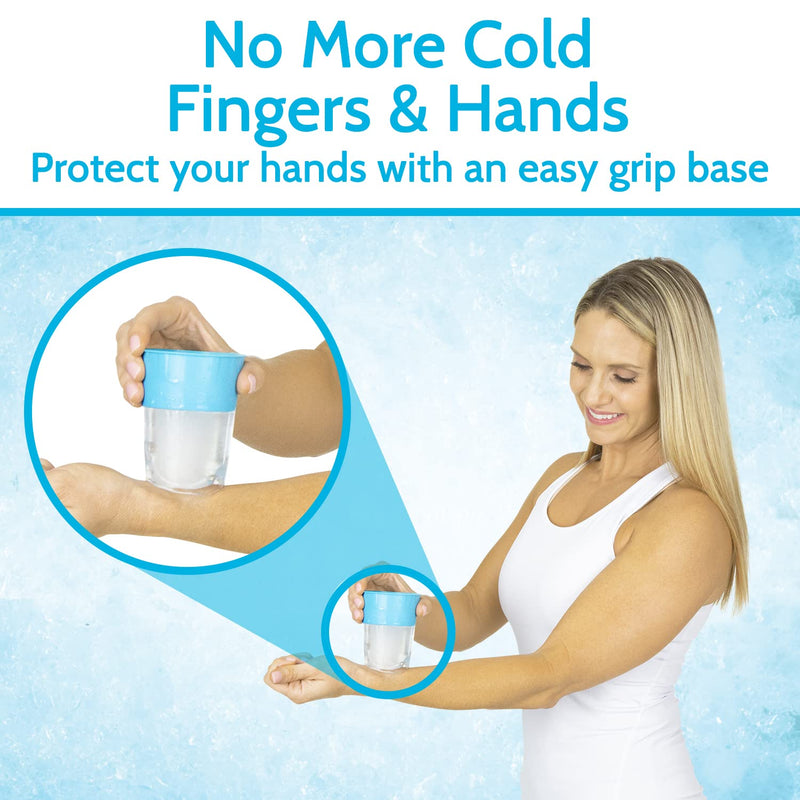 Arctic Flex Ice Cup Massage Tool - Cold Therapy Ice Roller - Small, Reusable and Freezable - for Men, Women, Pain, Inflammation, Sprains, Strains - for Muscle Spasms, Weakness and Stiffness (Two Pack) 2 Count (Pack of 1) - NewNest Australia