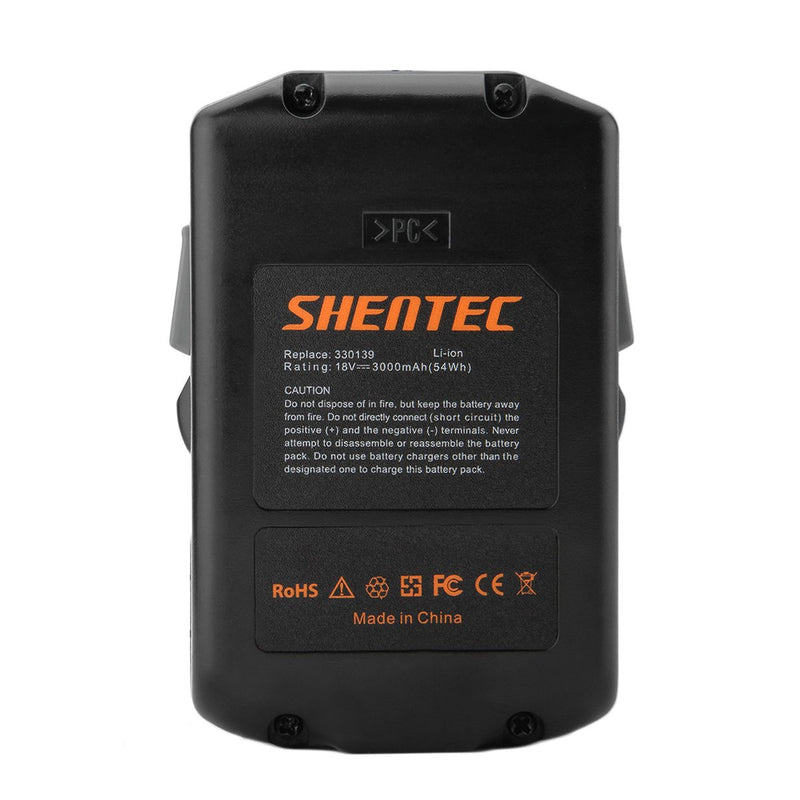 Shentec 3.0Ah 18V Replacement Battery Compatible with Hitachi 339782 BSL1830C BSL1815X BSL1815S BSL1830 330139 330557 (Lithium-Ion Slide Style Battery) - NewNest Australia