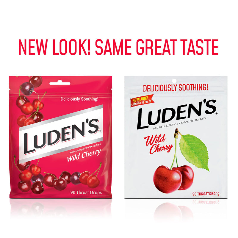 Ludens Deliciously Soothing Throat Drops, Wild Cherry Flavor, 90 Count - NewNest Australia