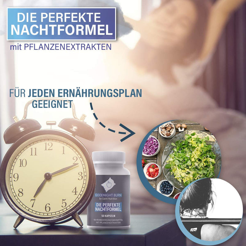 Saint Nutrition® Goodnight F-BURN capsules - with Garcinia Cambogia, vegan & quick for men & women, high dose - NewNest Australia