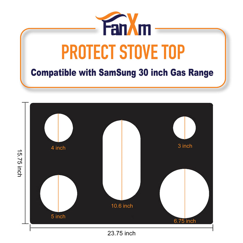 FanXm SamSung Stove Protectors 30inch,Gas Cooktop Protectors,Whole piece design,Washable, NX60T8111, NX60T8311, NX60T8511, NX60T8711, NX60T8751 - NewNest Australia