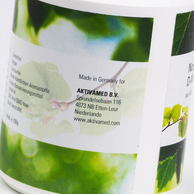 D-Mannose From Birch Vegan - Dietary Treatment Against Bladder Infections, Urinary Tract Infections - 100G Natural Premium Powder Laboratory Tested - 2 Month Supply (1X100G) - Made In Germany - Pure! No Corn - NewNest Australia