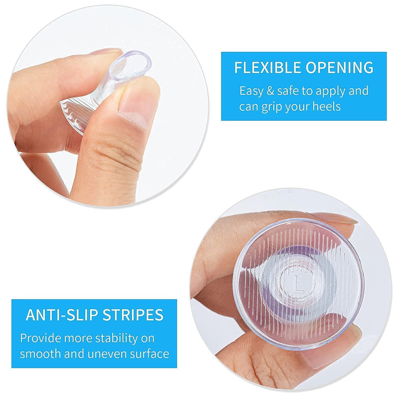 21 Pairs Grass High Heel Protectors, Clear Heel Stoppers for Walking on Grass and Uneven Floor, Heel Savers for Women Wedding Shoes Stops Sinking into Grass (Small/Middle/Large) - NewNest Australia