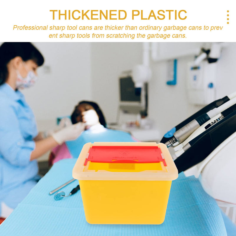 Beavorty Disposal Container For Puncture-Proof Needles, Disposal Container For Needles, Disposal Container For Puncture-Proof Waste, Biohazard Needle Container, Disposal Box: - NewNest Australia